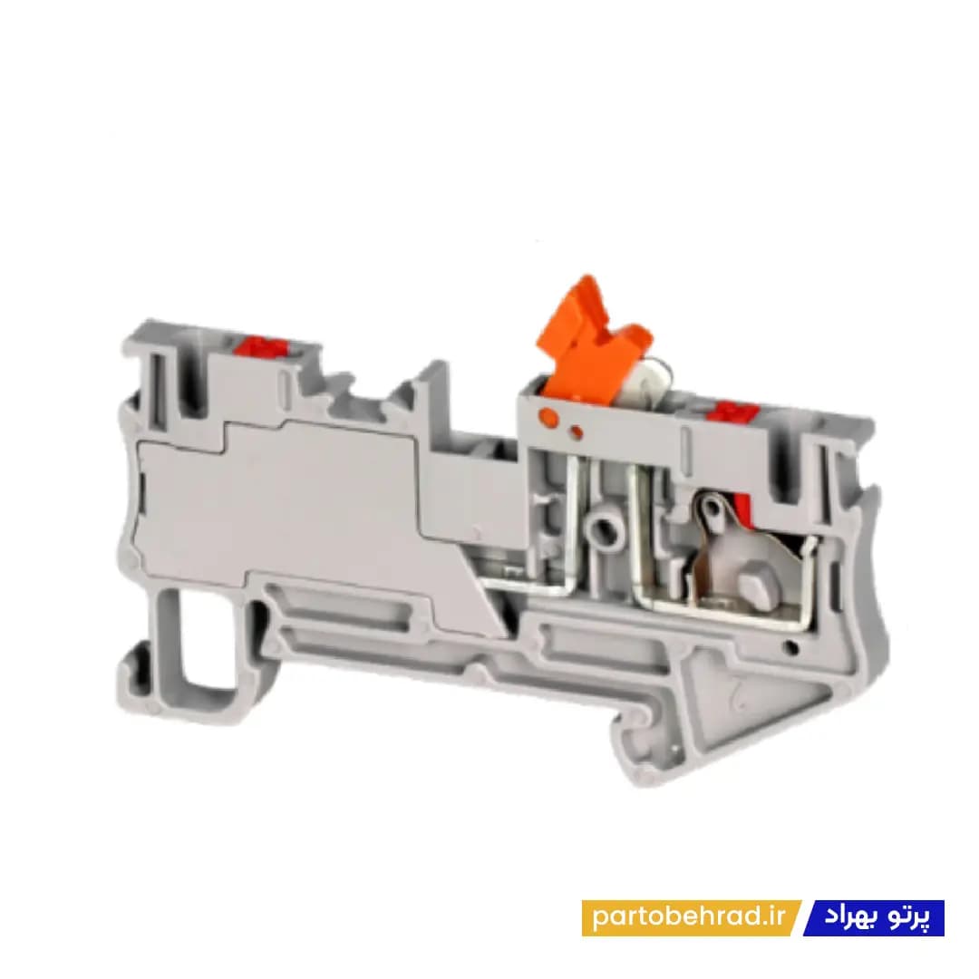 ترمینال ریلی سری فشاری سوئیچی 1 به 2 سایز 2/5 رعد مدل 1/2-RT/PK2/5