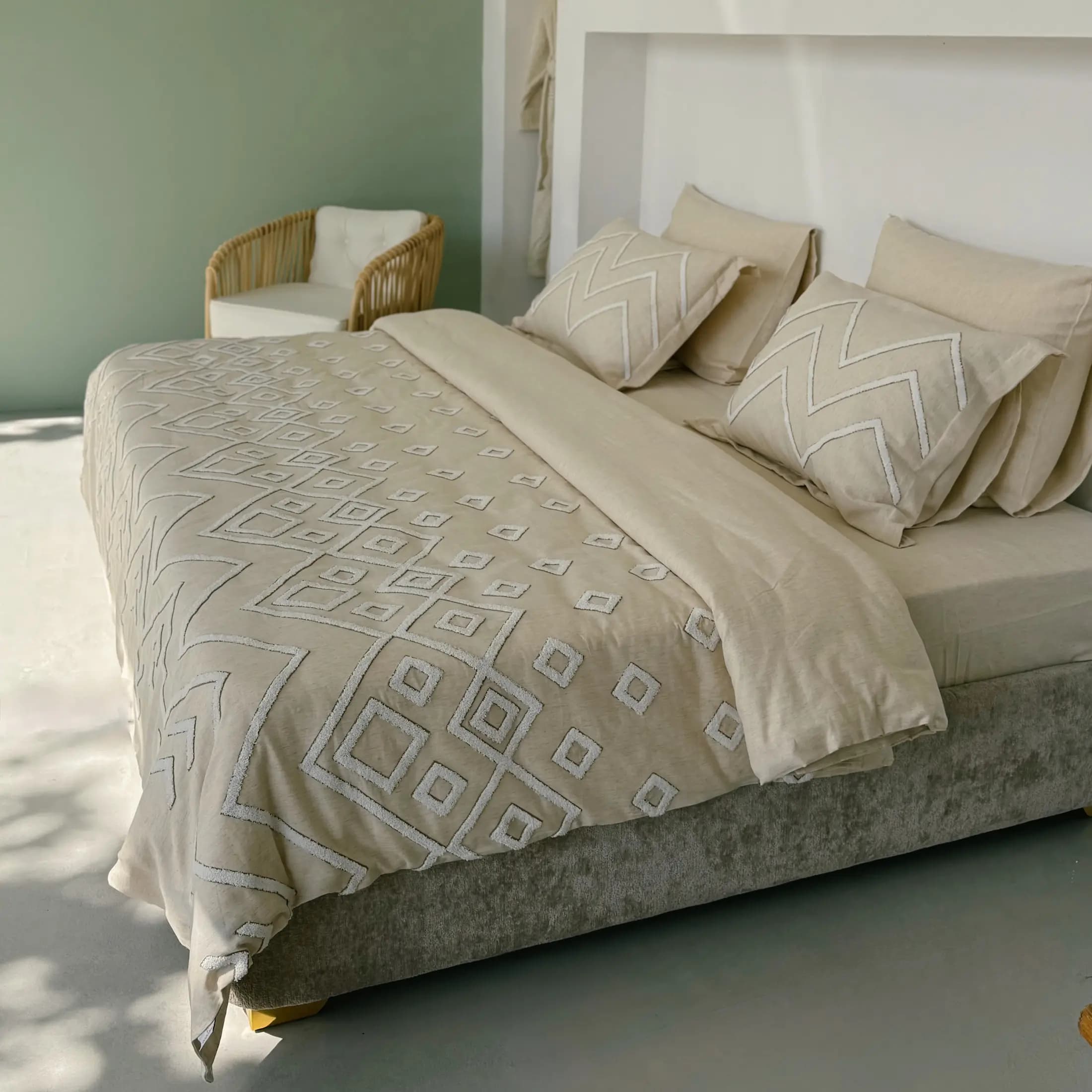 سرویس ملحفه Talya دونفره کینگ سایز برند ecocotton