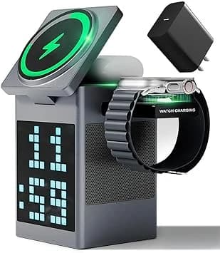 شارژر بیسیم چند کاره با صفحه نمایش پیکسل RGB-محصولی ویژه — تصویر ۲