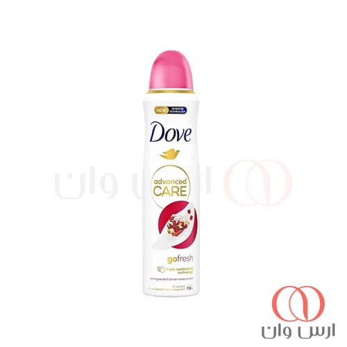 اسپری ضد تعریق زنانه داو مدل go fresh با رایحه انار 250 میل (انگلیس)