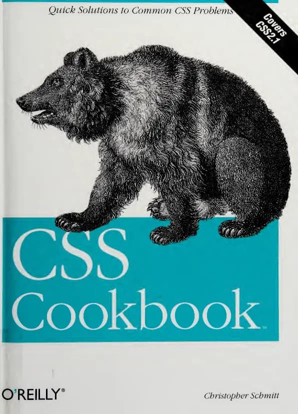 کتاب آشپزی سیاساس (CSS Cookbook) نسخه انگلیسی PDF | کریستوفر اشمیت