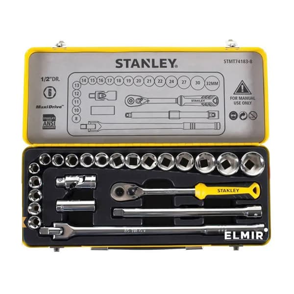 ست بکس 24 عددی درایو 1/2 استنلی مدل STMT74183-8 — تصویر ۲