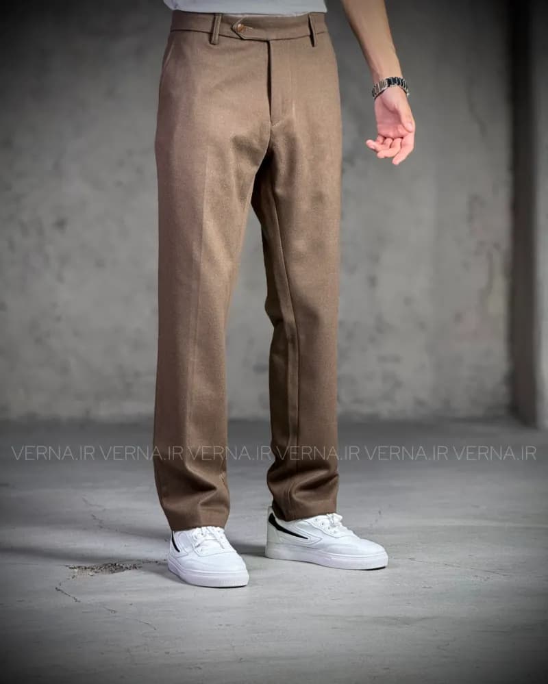 شلوار مردانه تک سایز اسلیم پشمی کجرا SF656 — تصویر ۲