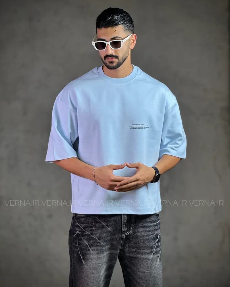 تیشرت مردانه باکسی دو پوستهVR-EVERY STORY — تصویر ۴
