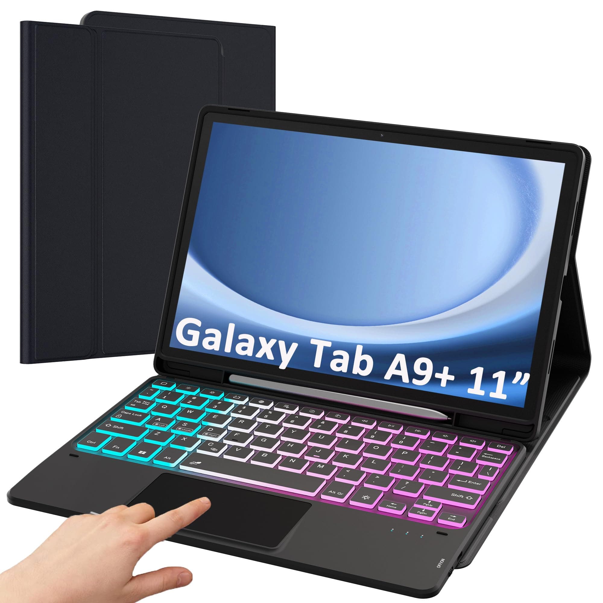 کیف کیبورد دار تبلت Galaxy Tab A9 plus — تصویر ۵