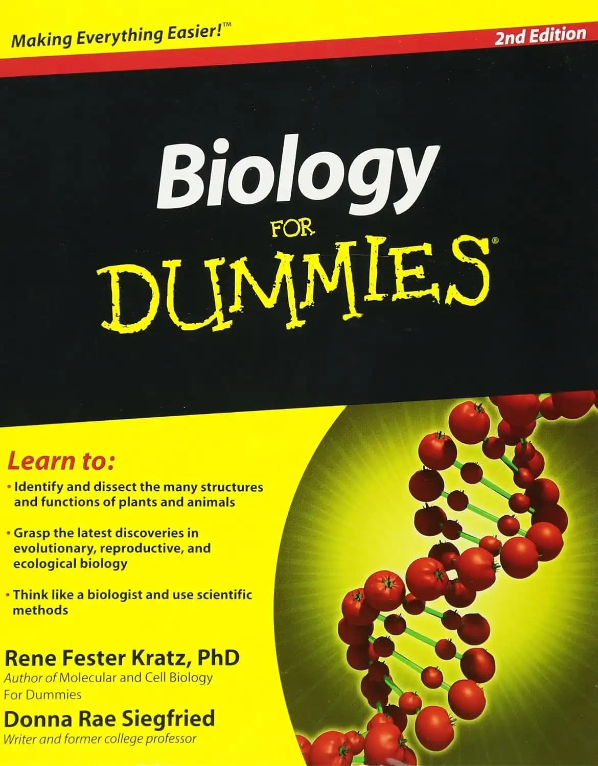 کتاب زیستشناسی برای مبتدیان، ویرایش دوم (Biology For Dummies, 2nd Edition) نسخه انگلیسی PDF | رنه فستر کراتز و دانا ری زیگفرید