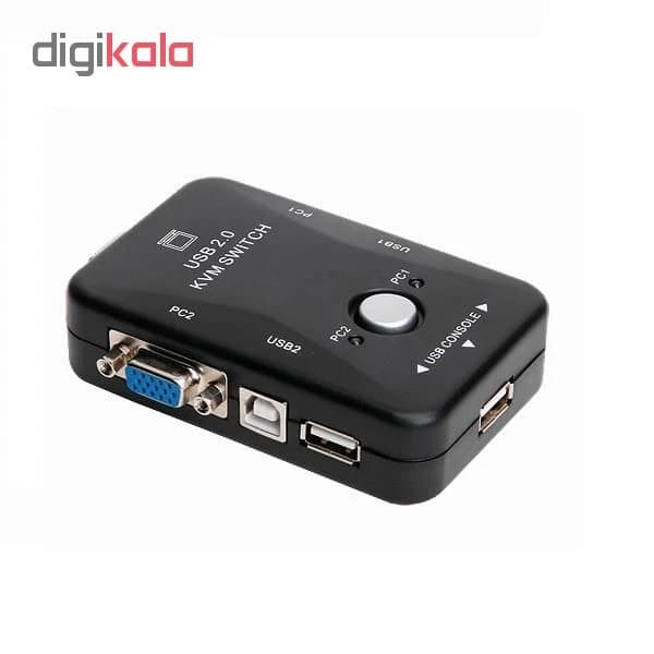 سوییچ KVM دو پورت USB مدل BAMA122 به همراه دو کابل KVM کد B21003 — تصویر ۴