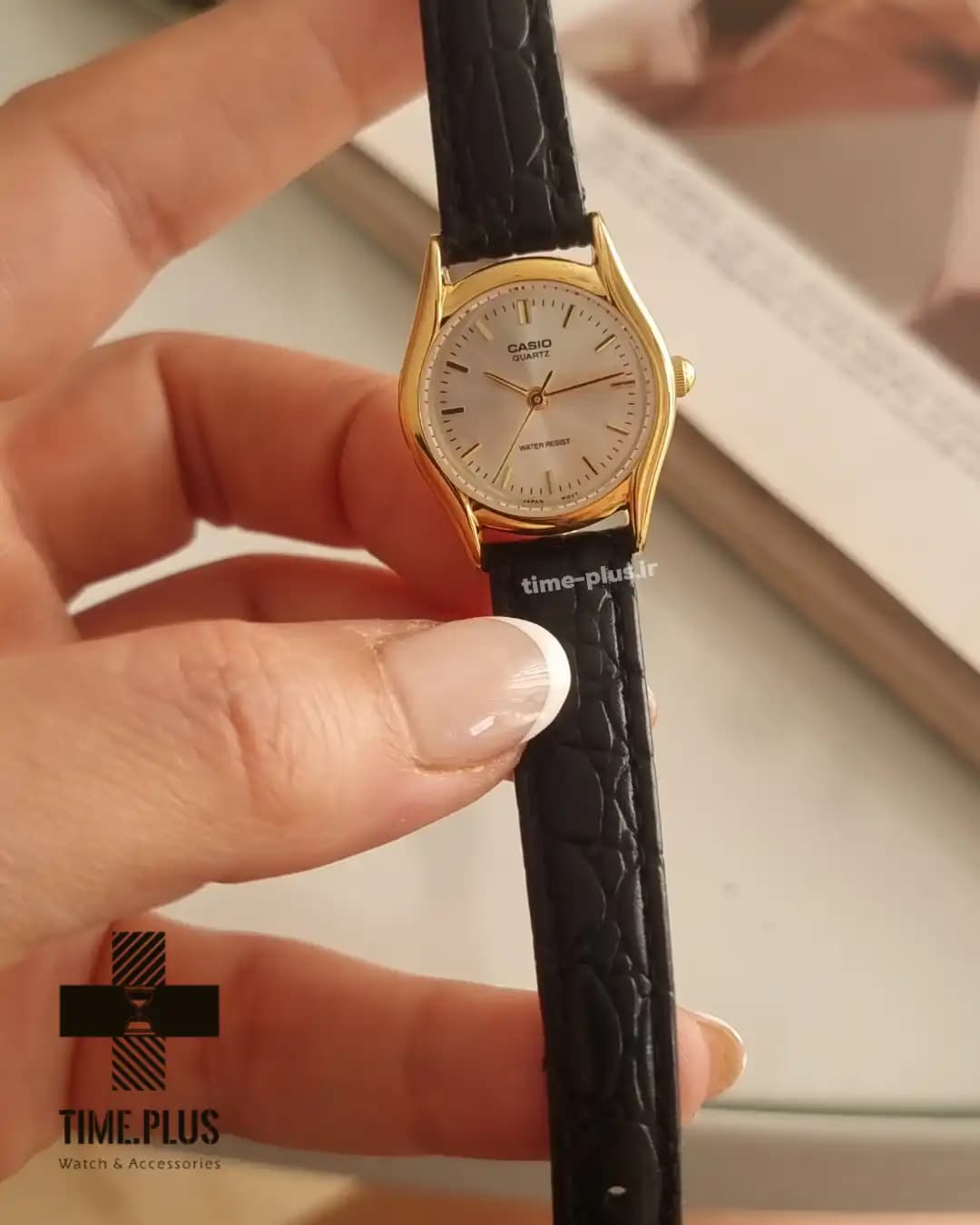 ساعت کاسیو زنانه بند چرمی اورجینال مدل LTP-1094Q-7ARD — تصویر ۳
