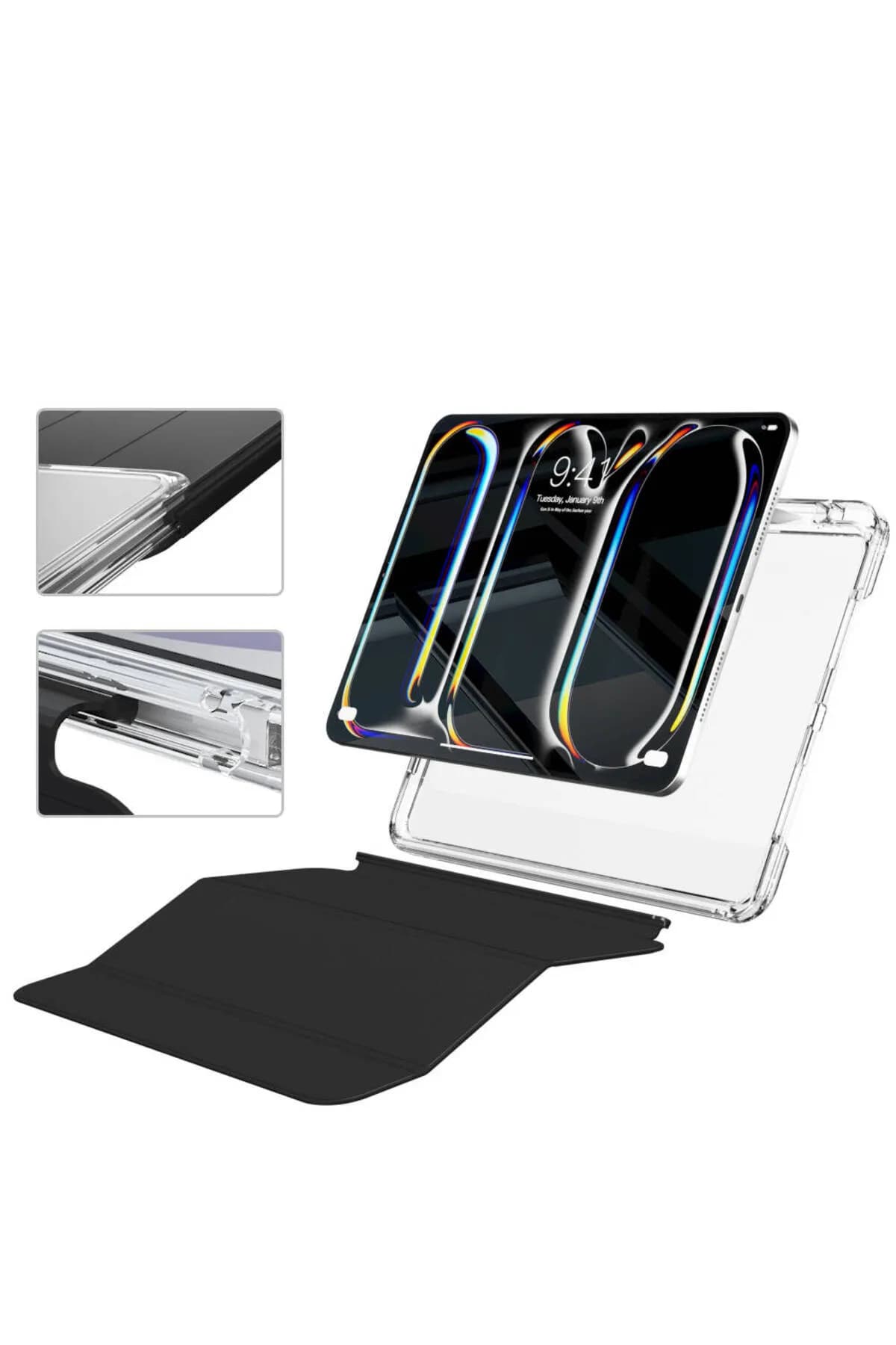 کیف اسمارت شفاف iPad Pro 11 2024 — تصویر ۸