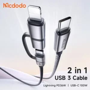 کابل دو سر مک دودو Mcdodo CA-045 طول 1.2 متر توان 100 وات — تصویر ۲