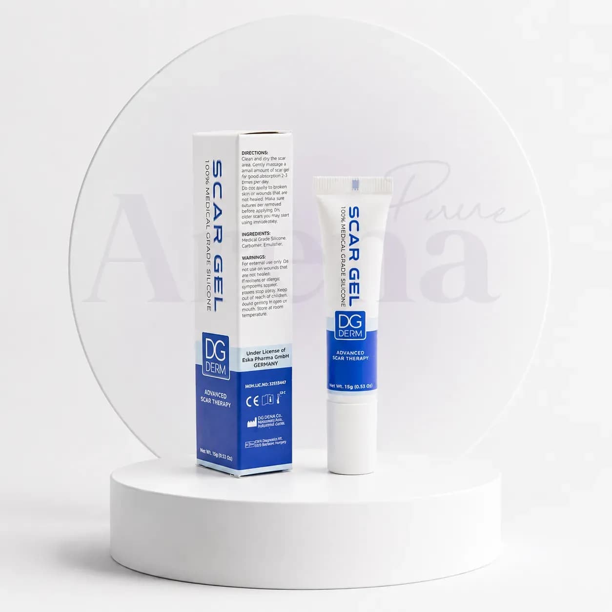 ژل ترمیم کننده اسکار ژل اسکار هیل دیجی درم SCAR-GEL-DG-DERM