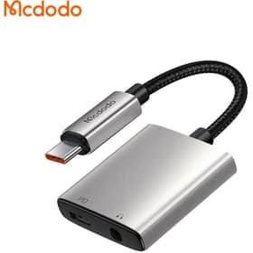 تبدیل Type C اتصال همزمان هندزفری و شارژر Mcdodo CA-5050 Audio Adapter Type C توان 60 وات