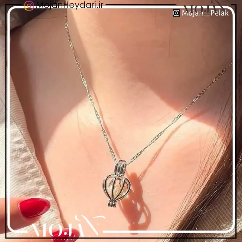 گردنبند مروارید عشق با مروارید پرورشی اصل — تصویر ۵