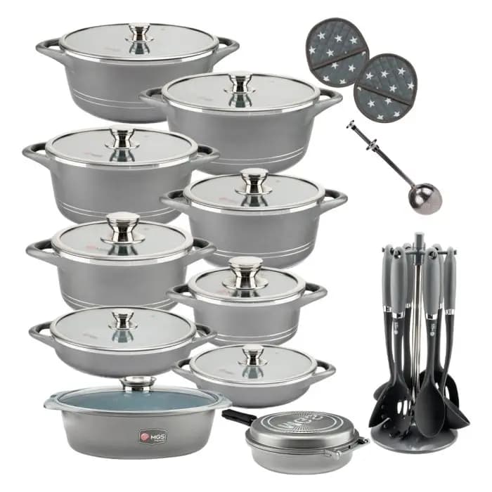 سرویس قابلمه 33 پارچه گرانیت طرح ایتالیا B — تصویر ۷