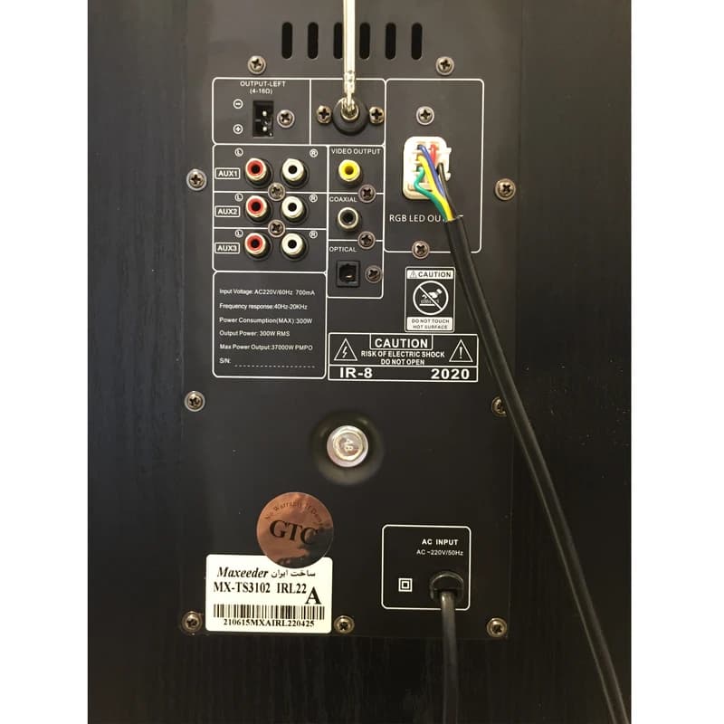 اسپیکر بلوتوثی مکسیدر مدل MX-TS3102 بسته دو عددی — تصویر ۵