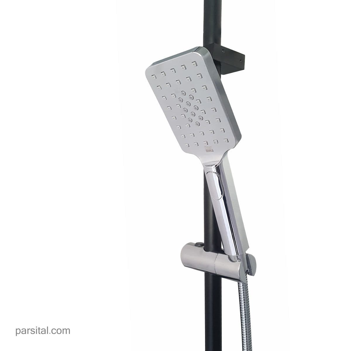علم یونیکا دوکاره کی دبلیو سی مدل اوراکل مربع مشکی با سردوش 20cm — تصویر ۴