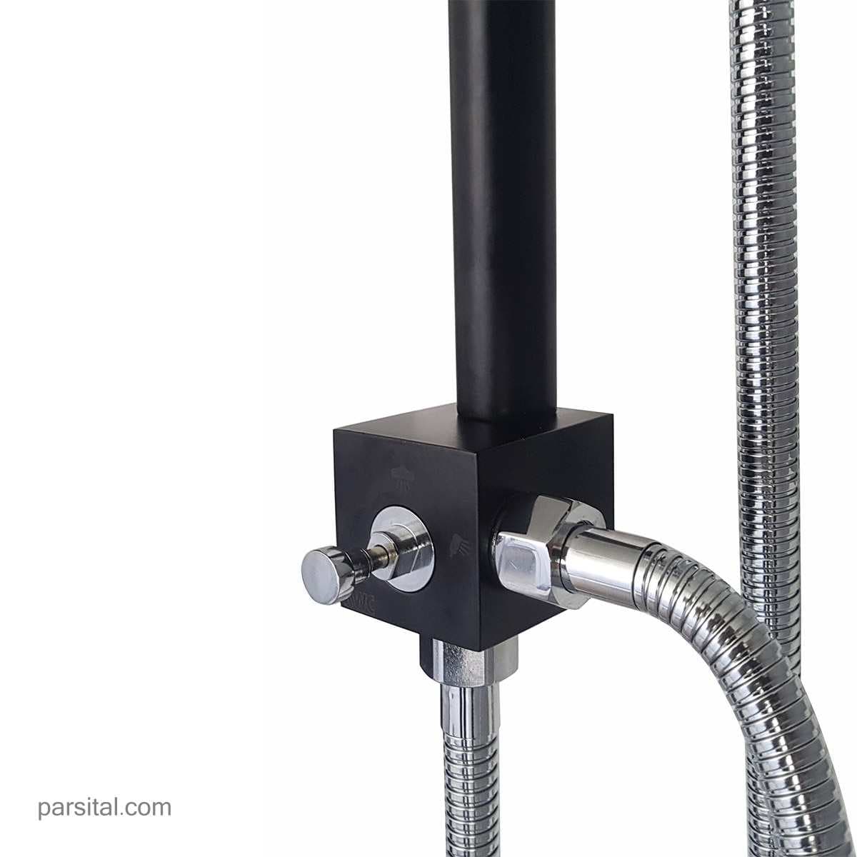 علم یونیکا دوکاره کی دبلیو سی مدل اوراکل مربع مشکی با سردوش 20cm — تصویر ۶