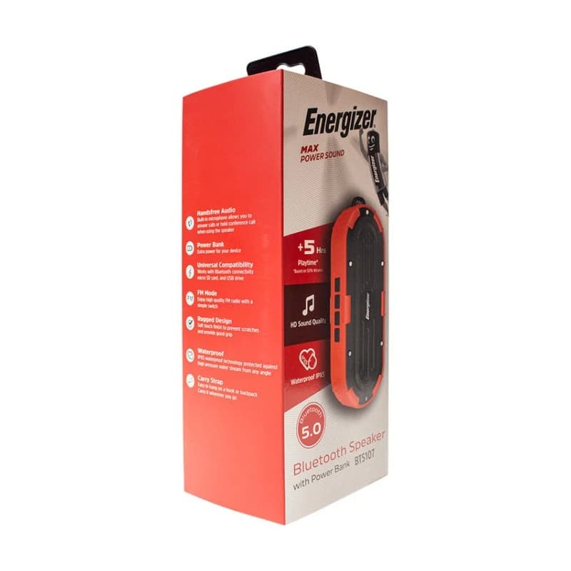 اسپیکر بلوتوثی قابل حمل انرجایزر مدل BTS107 ا Energizer BTS107 Bluetooth Speaker — تصویر ۳