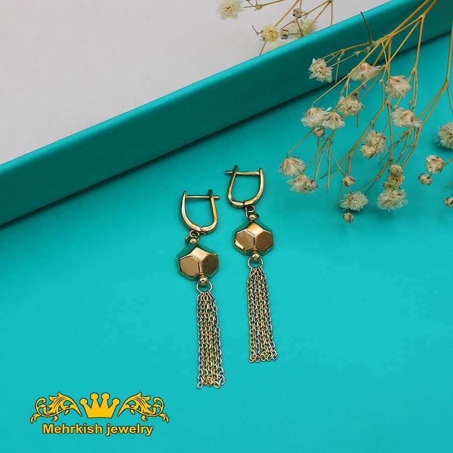 گوشواره آویز ویولت کد B-1069