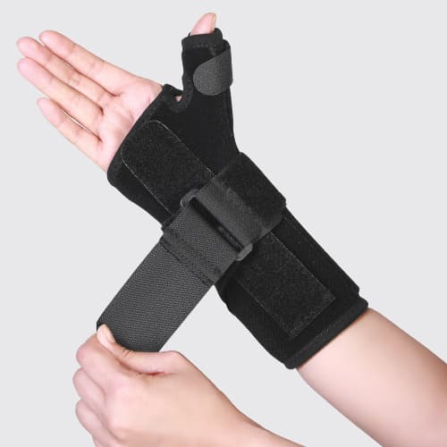 مچ بند آتل دار نئوپرن با آتل شست تکسایز طب و صنعت کد 36800 — تصویر ۳