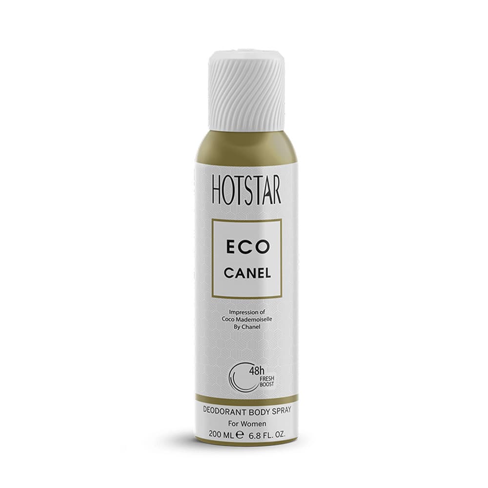 اسپری بدن ضد تعریق دئودورانت هات استار Eco Canel زنانه 200میل