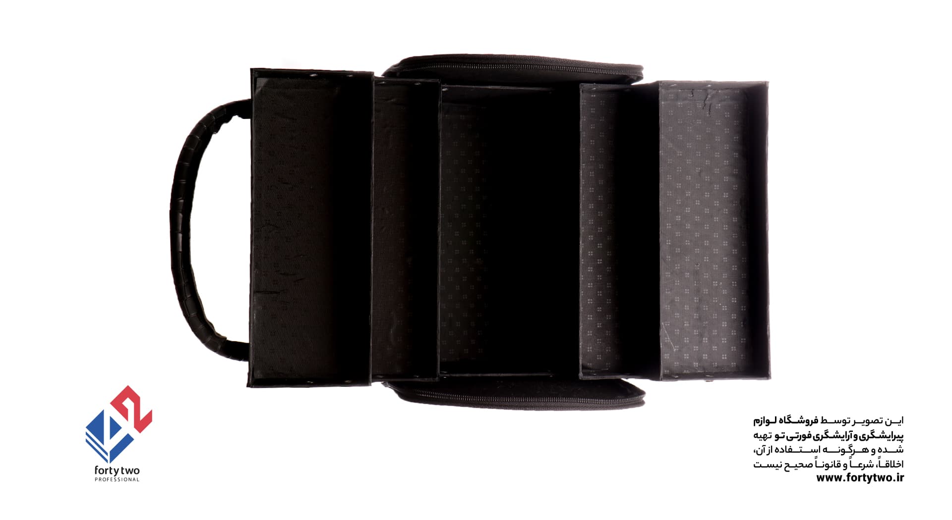 کیف جعبه ابزار آرایشگر LOUIS VUITTON مشکی — تصویر ۷