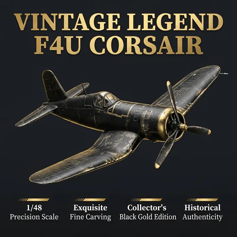 مدل مونتاژی هواپیما F4U-4 مقیاس 1:48 (دکوری رومیزی ثابت) — تصویر ۲