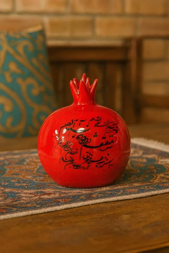 انار دکوری سرامیکی شعر شب