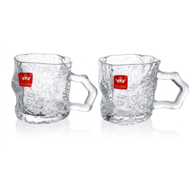ست ۶ عددی لیوان چای خوری دفرمه دسته دار برند YUJING