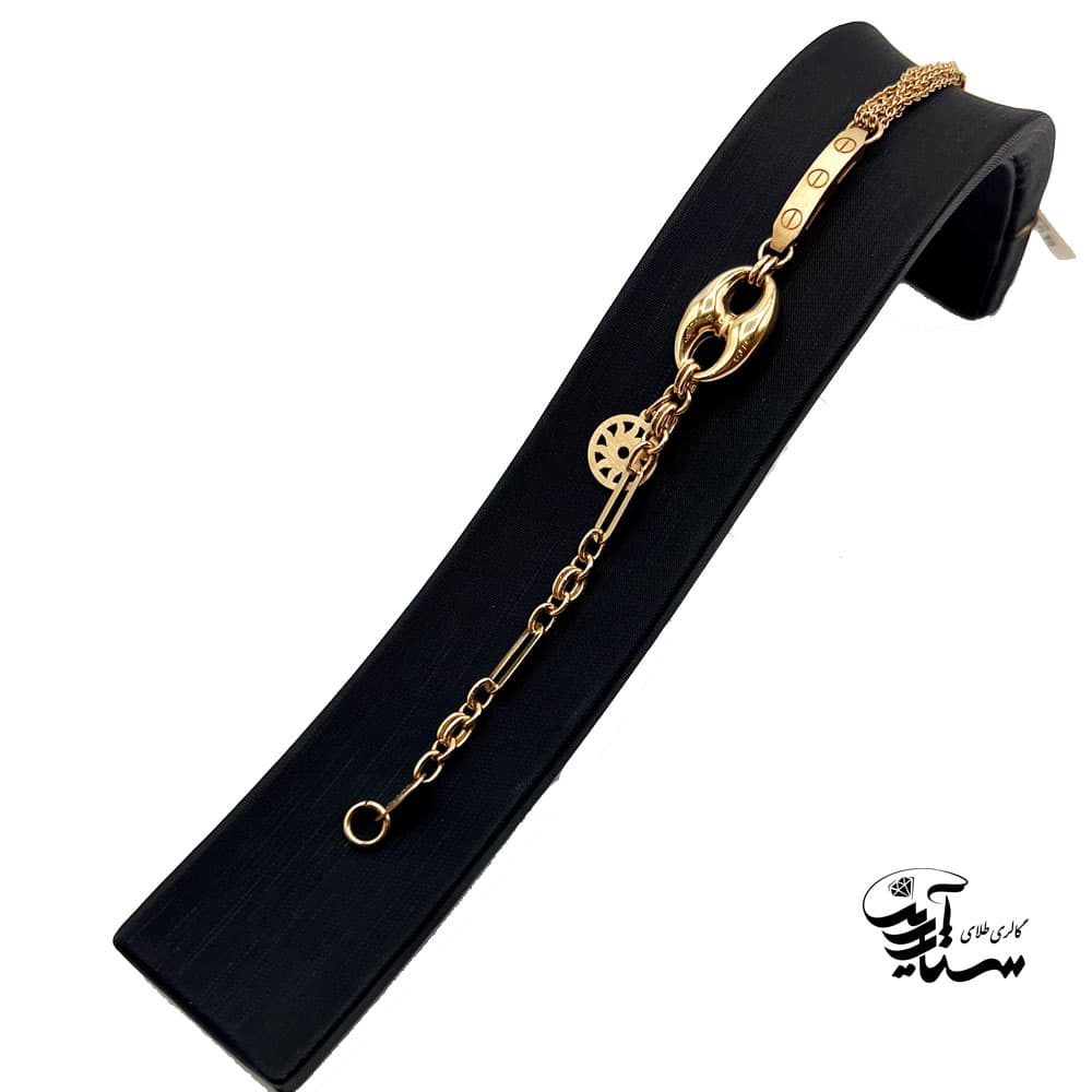 دستبند طلا MGM (نو کم اجرت تحویل درب گالری)