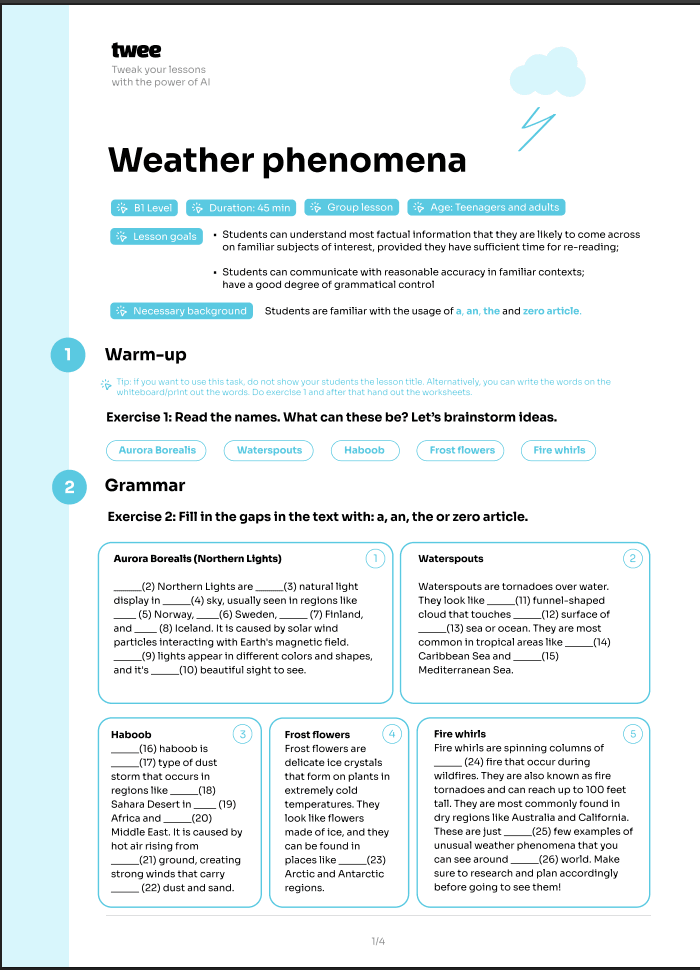 کتاب Weather B1 Group (آبوهوا سطح B1) نسخه انگلیسی PDF
