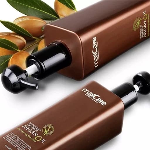 شامپو احیاکننده روغن آرگان مکس کر 800 میل فاقد سولفات، فاقد سیلیکون و فاقد پارابن — تصویر ۲