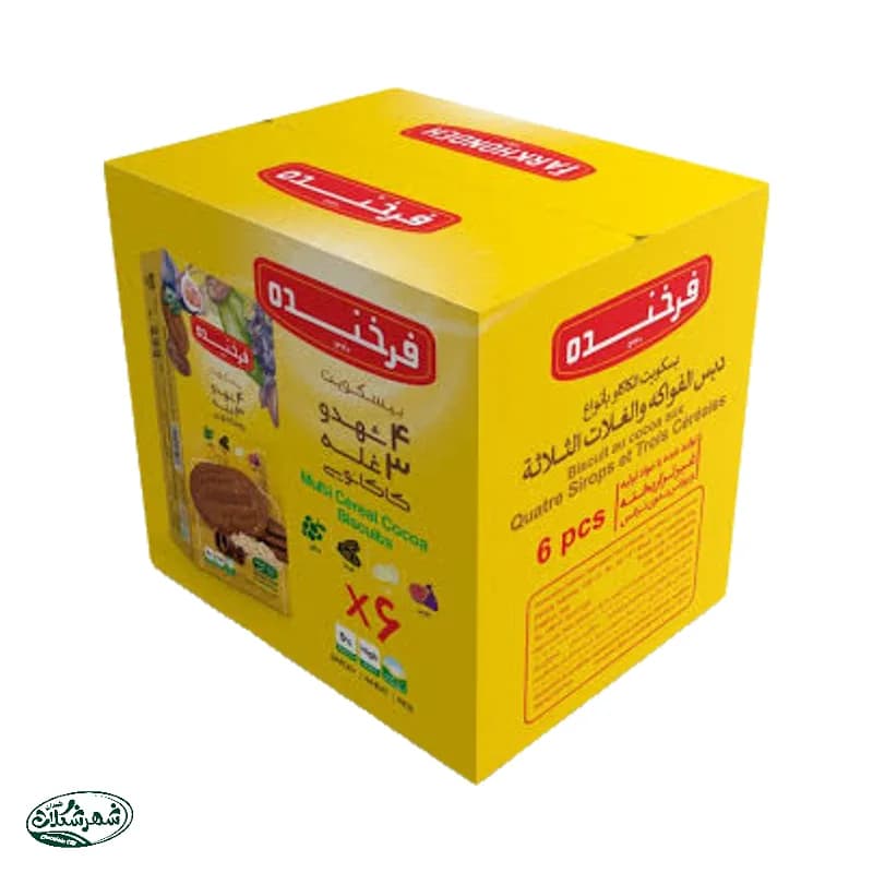 بیسکوئیت خوشین 4شهد 3غله فرخنده — تصویر ۲