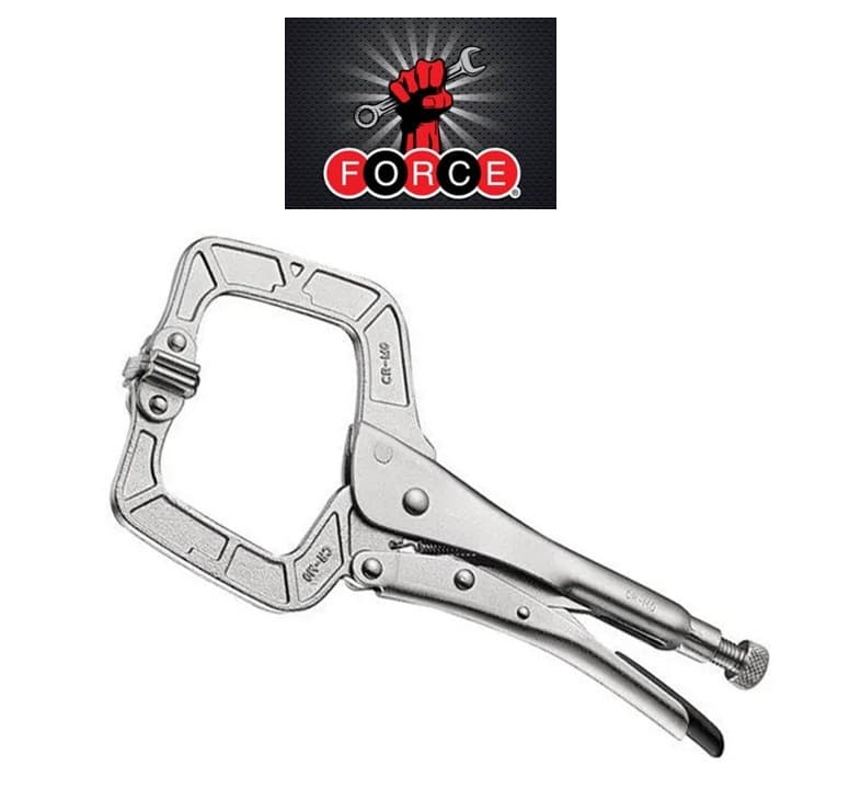 انبر قفلی C شکل 6 اینچ با فک تخت فورس کد F66006D
