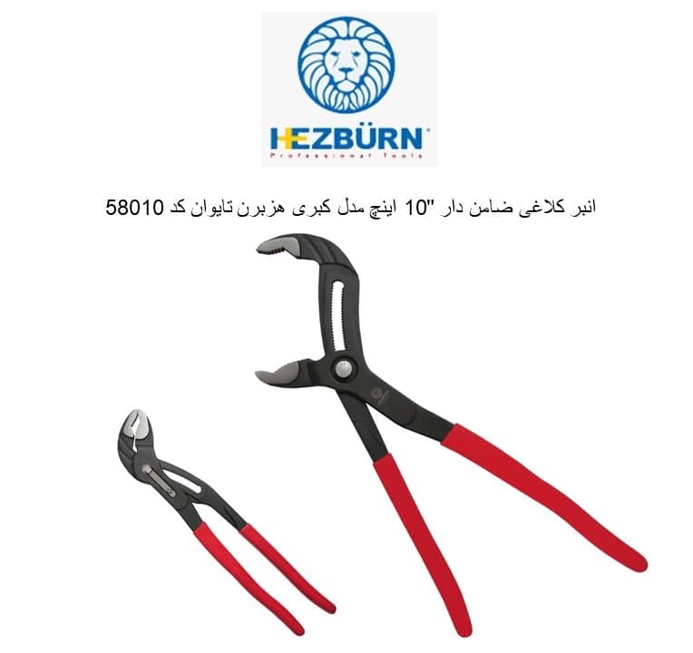انبر کلاغی ضامن دار 10 اینچ مدل کبری هزبرن تایوان کد 58010