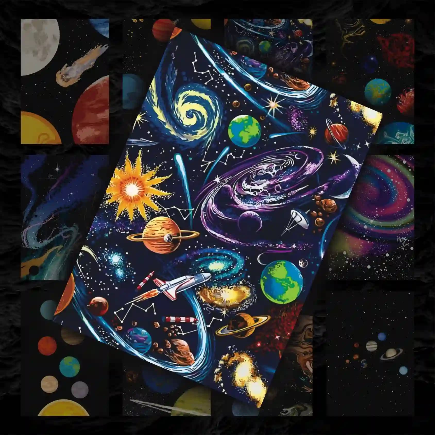 پک پوستر 12 عددی کهکشان 🌌