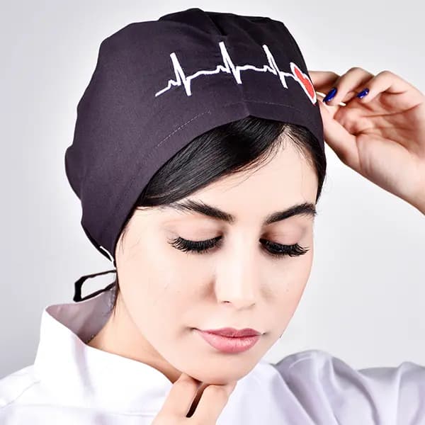 کلاه ecg بادمجونی — تصویر ۴