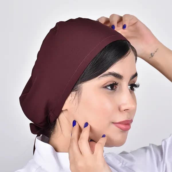 کلاه جراحی ساده زرشکی
