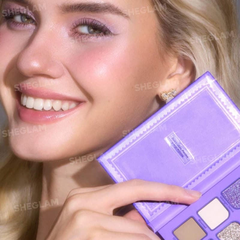 پالت سایه 8 رنگ شیگلم SHEGLAM مدل Please 8-Pan Palette رنگ Dusty Lilac — تصویر ۴