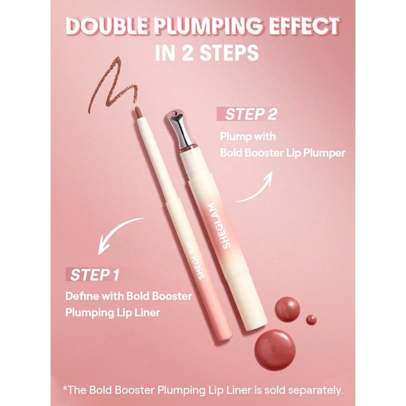 لیپ پلامپر حجم دهنده شیگلم Sheglam مدل Bold Booster Lip Plumper رنگ Strawberry Fields — تصویر ۶