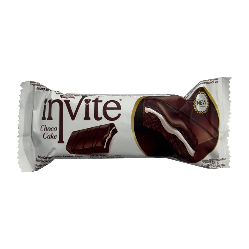 کیک شکلاتی کرم دار اینوایت Invite وزن 33 گرم