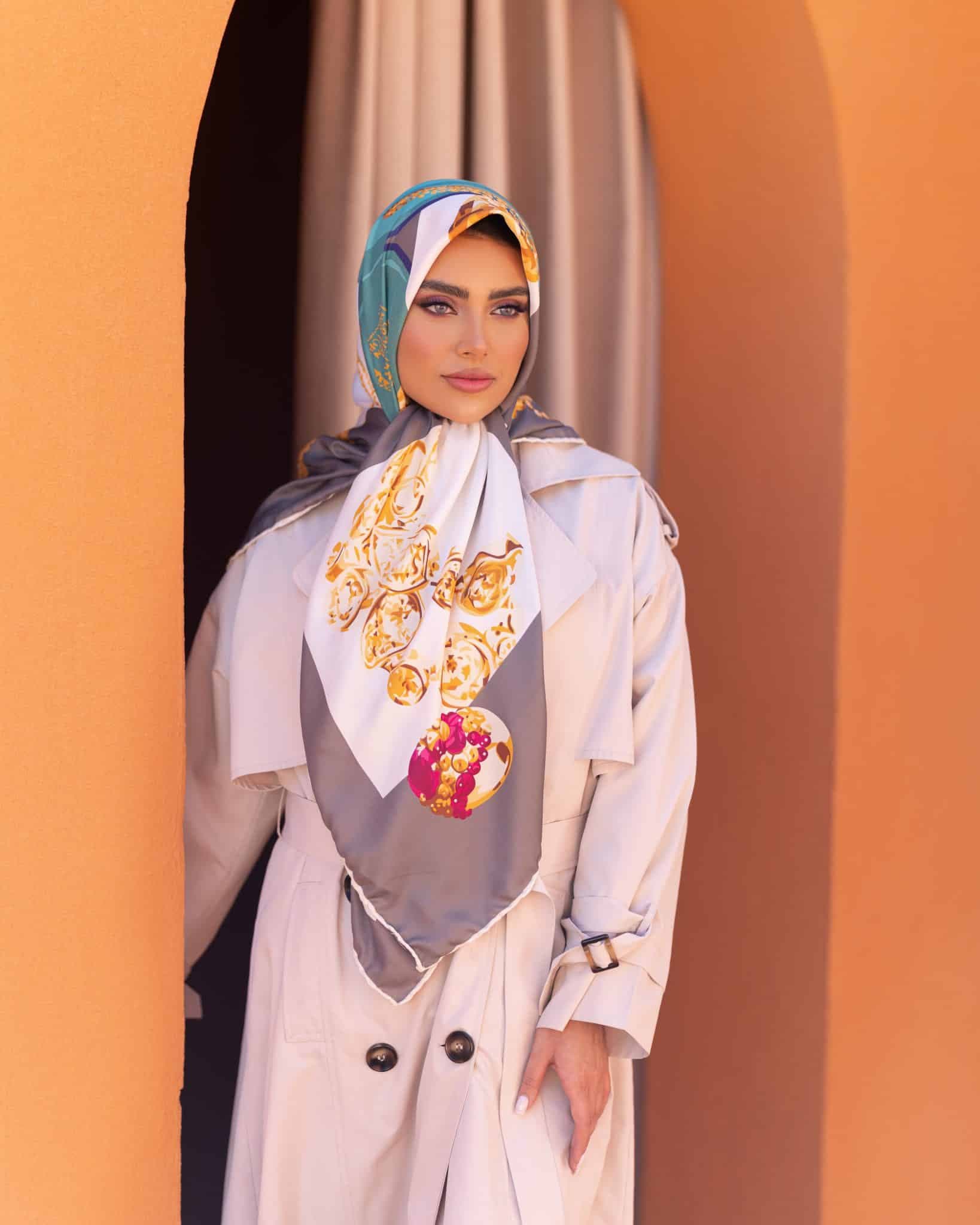 روسری ابریشم توییل ۸۴۷ — تصویر ۵