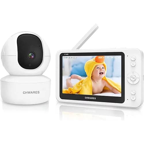 دوربین مراقبت کودک مانیتور دار CHWARES مدل 5 اینچی Full HD 1080P