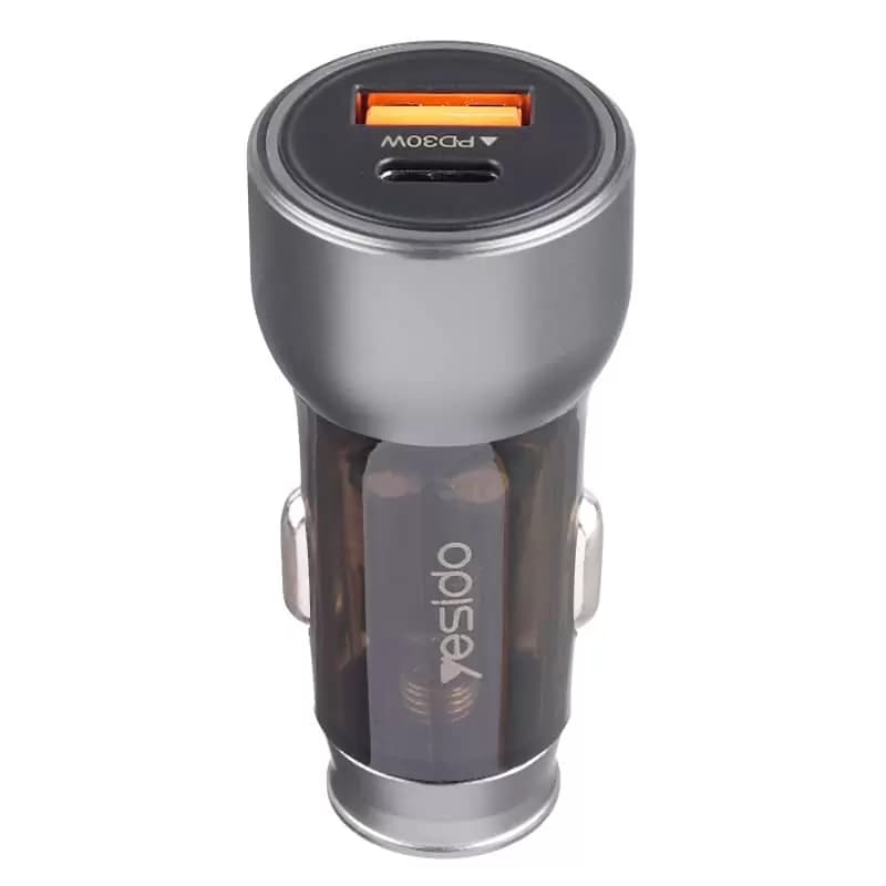 شارژر فندکی فست شارژ یسیدو مدل Y49 QC3.0 PD 3A 30W — تصویر ۳