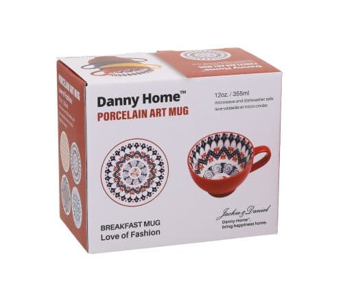 فنجان لتهخوری دنیهوم (Danny Home) طرح قرمز باماهاس — تصویر ۶