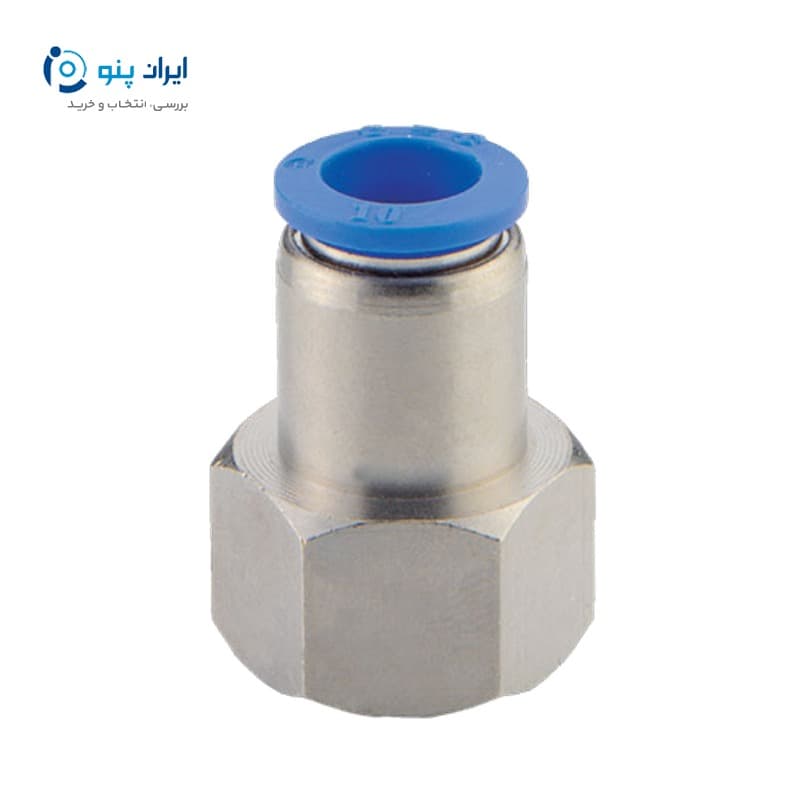 اتصال مستقیم مادگی پنوماتیک برند CDC شیلنگ ۱۲ رزوه ۱/۲ اینچ مدل PCF12-1/2
