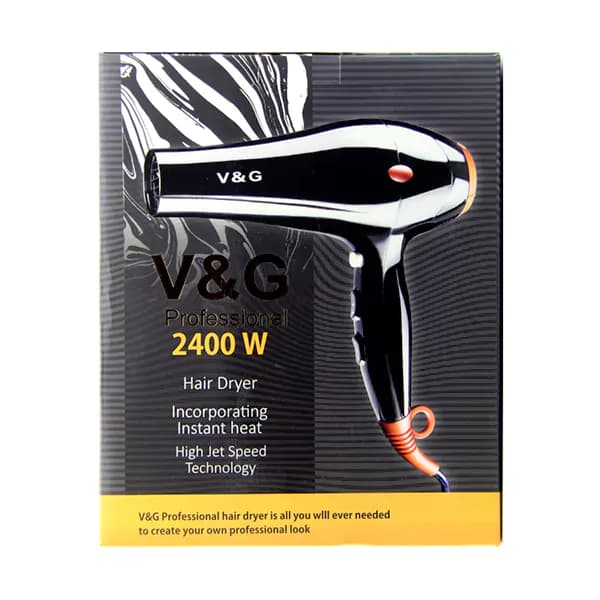 سشوار حرفه ای V&G G_3800 (مشکی) — تصویر ۲