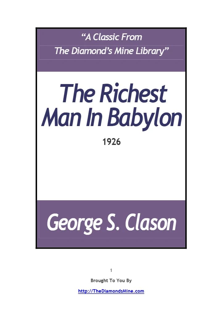 کتاب Richest Man in Babylon (ثروتمندترین مرد بابل) نسخه انگلیسی PDF | جورج اس. کلاسون