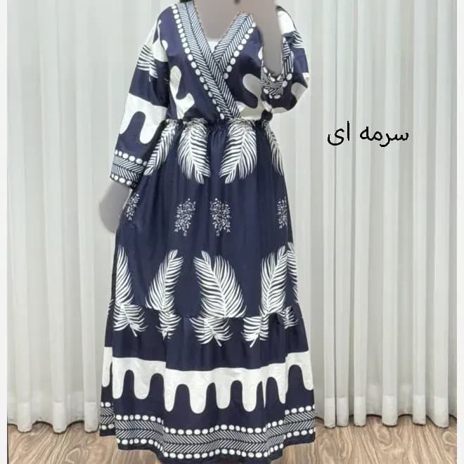 پیراهن ساحلی آیلین فلور بوگاتی فری سایز زنانه کد 1746 مناسب تا سایز 46 — تصویر ۴