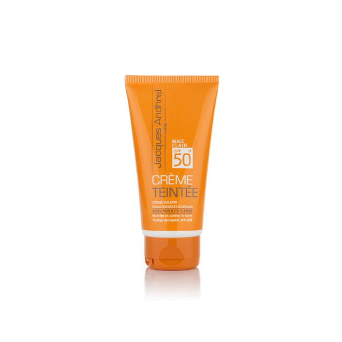 کرم ضدآفتاب SPF50 بژ روشن مناسب پوست چرب و مستعد آکنه ژاک آندرل